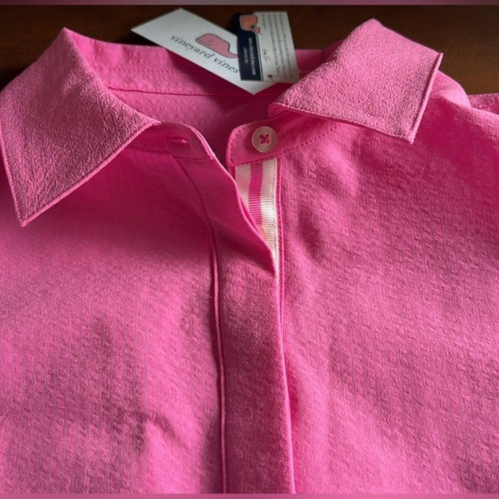 Vineyard Vines Bright Pink Swim Cover-Up - Picture 5 of 7